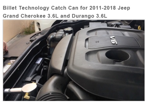 Billet Technology Catch Can 11-16 Jeep Grand Cherokee 3.6L Billet Technology Catch Can 11-16 Jeep Grand Cherokee 3.6L